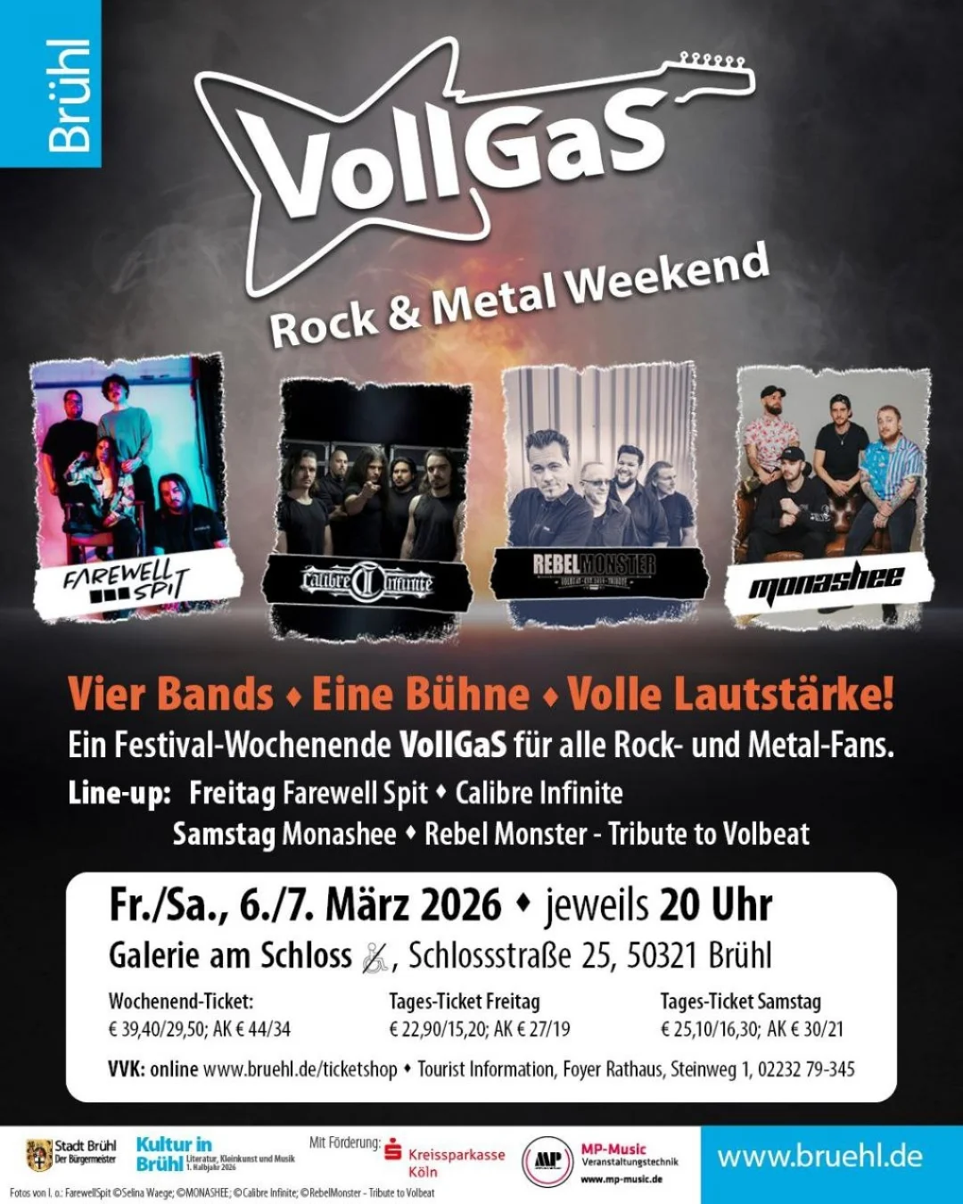 Wer von euch wird da sein? 🤔
Es gibt noch VVK Tickets für unseren Gig am 06.03. in der Galerie am Schloss in Brühl (und auch für den 07.03.). Schaut in unsere Bio für den Link oder besucht die Website…