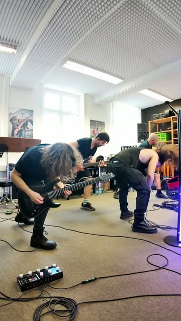 Preparing for our concert at @mtc_cologne on August 22! 💪 Do you want to see us live? This is your chance! 

#metalband #bandrehearsal #edit #modernmetal #metalmusic